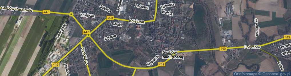 Zdjęcie satelitarne Klasztorna ul.